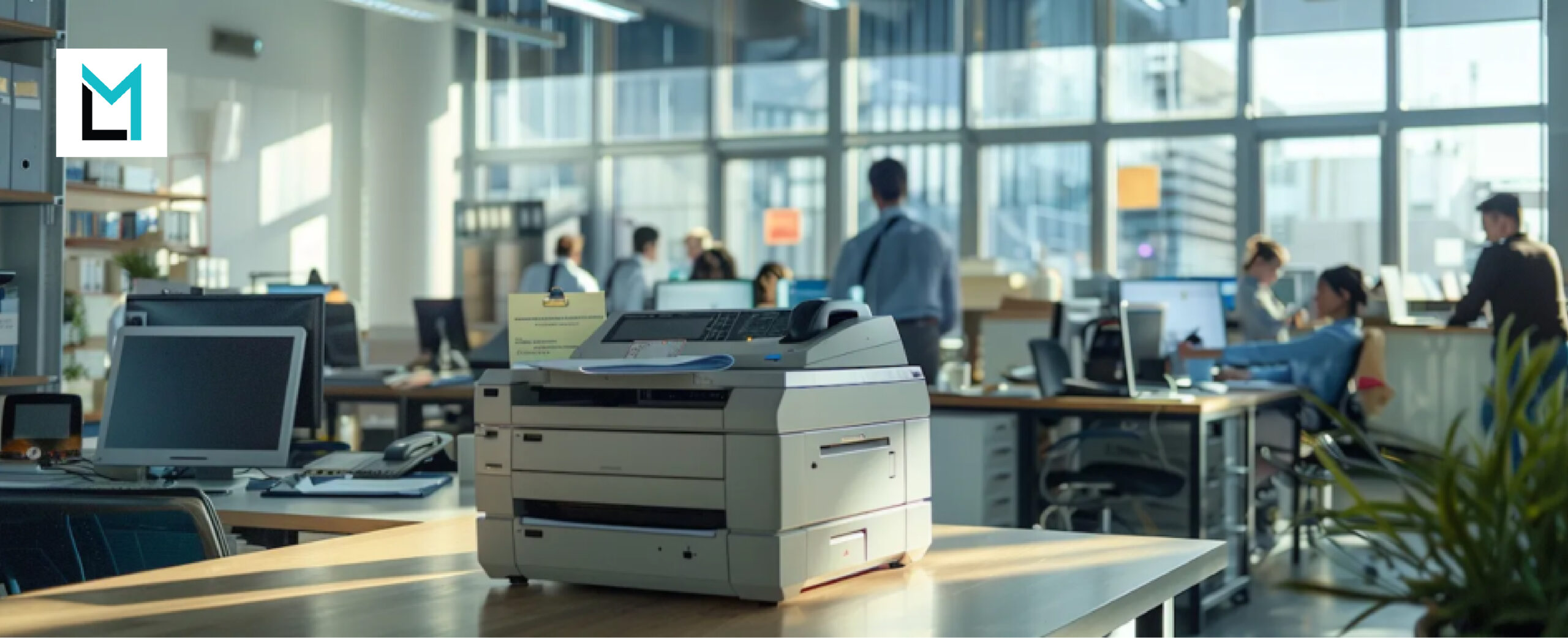 A traditional fax machine that has been mostly replaced by a software tool for online faxing