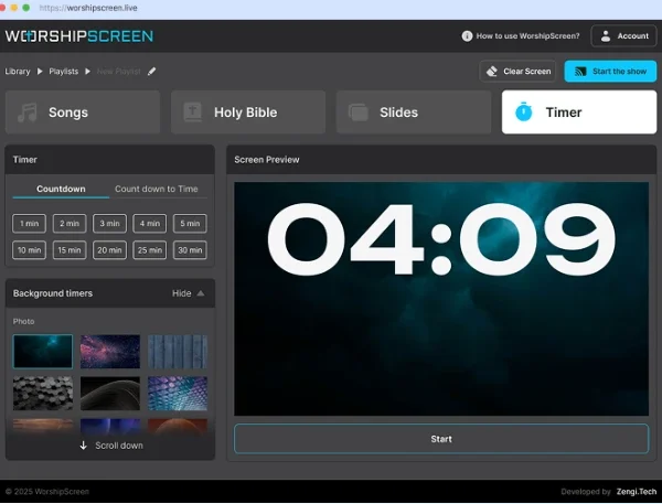 WorshipScreen
