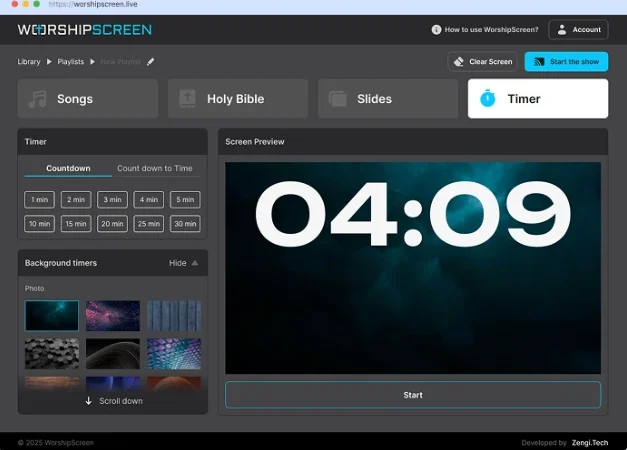 WorshipScreen: Free Church Presentation Software for Worship Songs, Bible Verses and Sermons